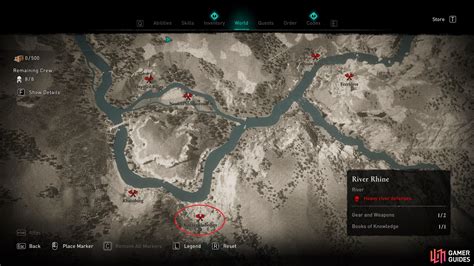 Hey there. . Ac valhalla river rhine gear and weapons locations